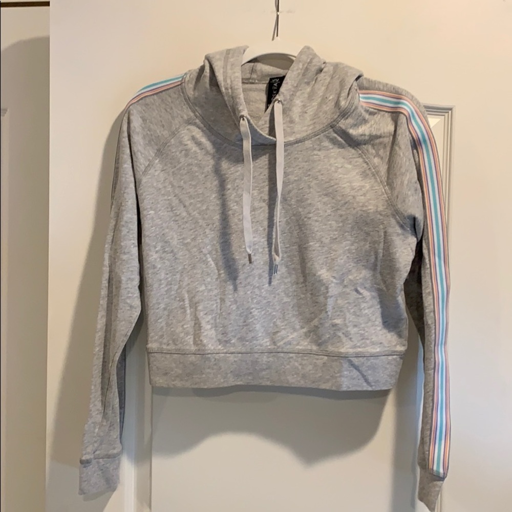 Gray cropped sweatshirt